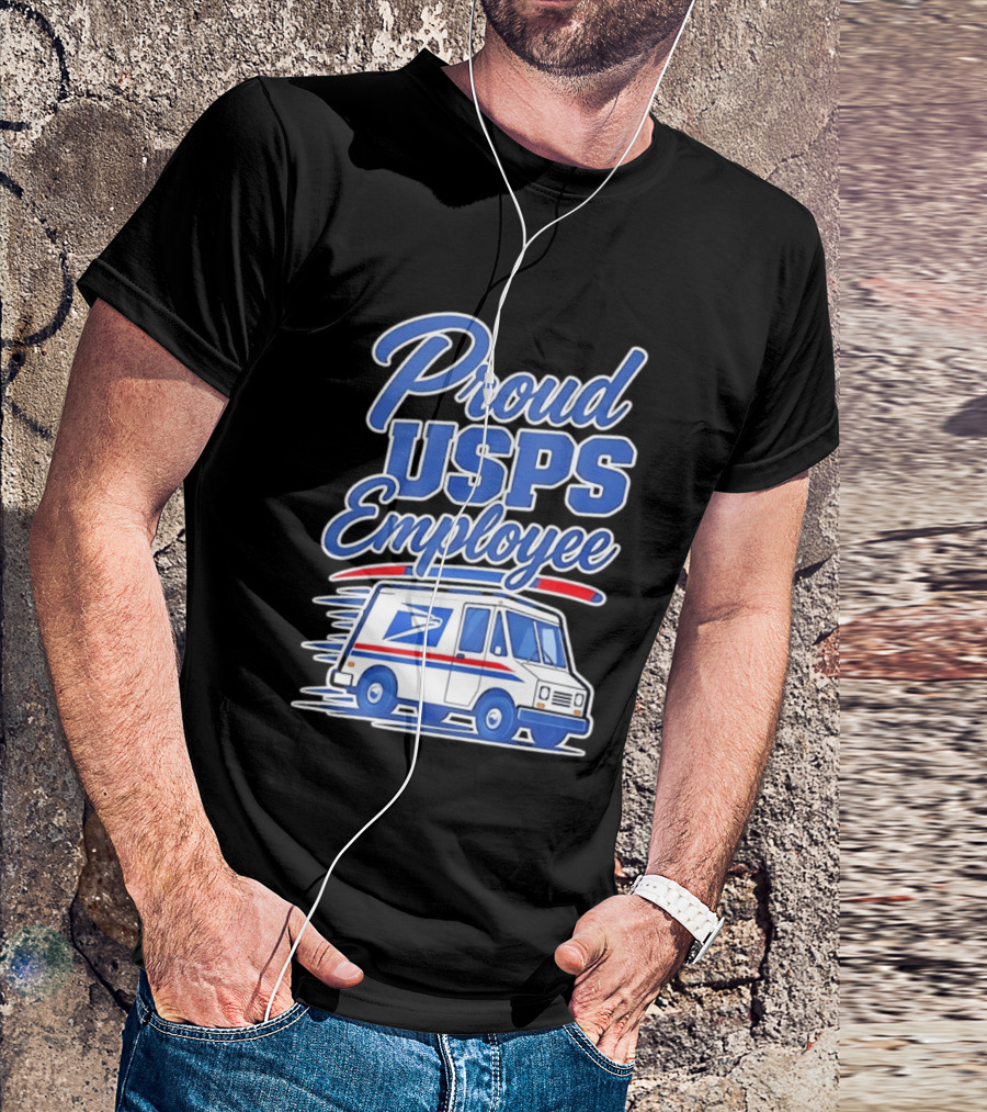 Proud USPS Employee With Postal Truck T-Shirt