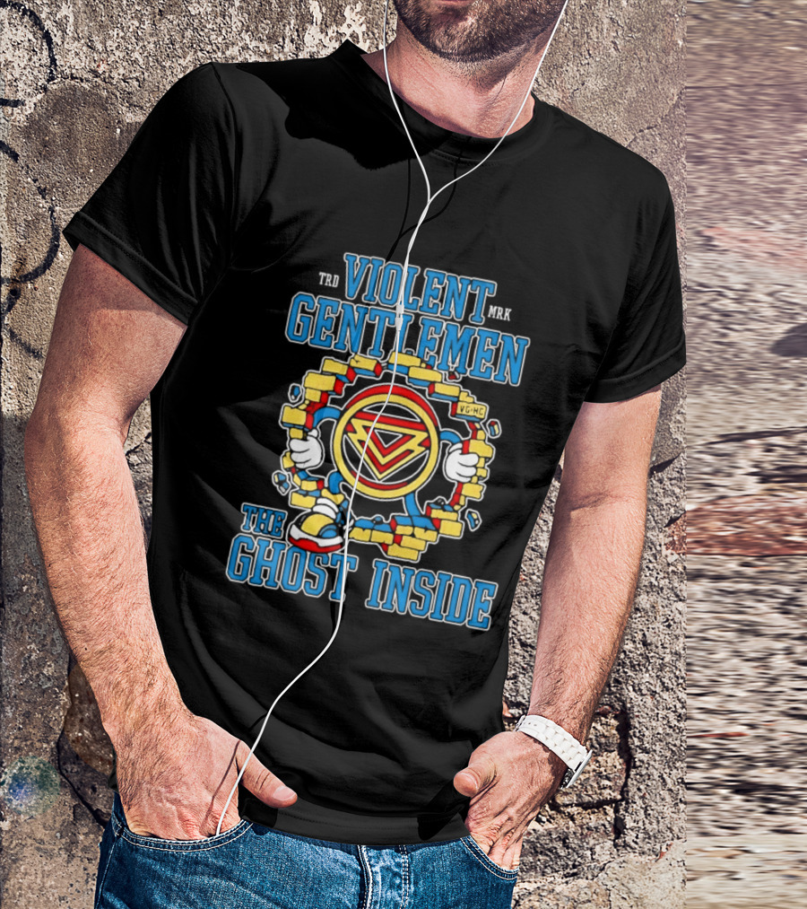 Violent Gentlemen The Ghost Inside Sonic Breaking Brick Wall T-Shirt