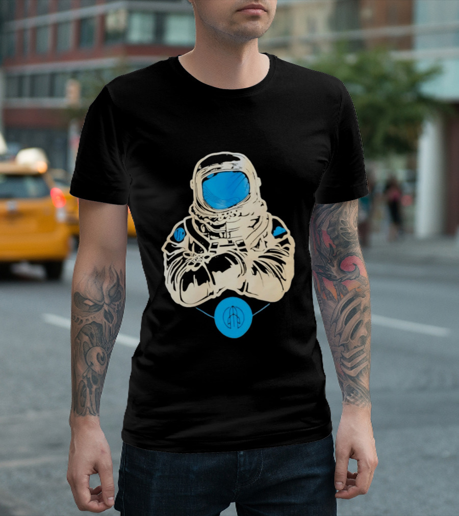 WordPress Astronaut Space Explorer Developer Iconic Space Suit Drawing T-Shirt