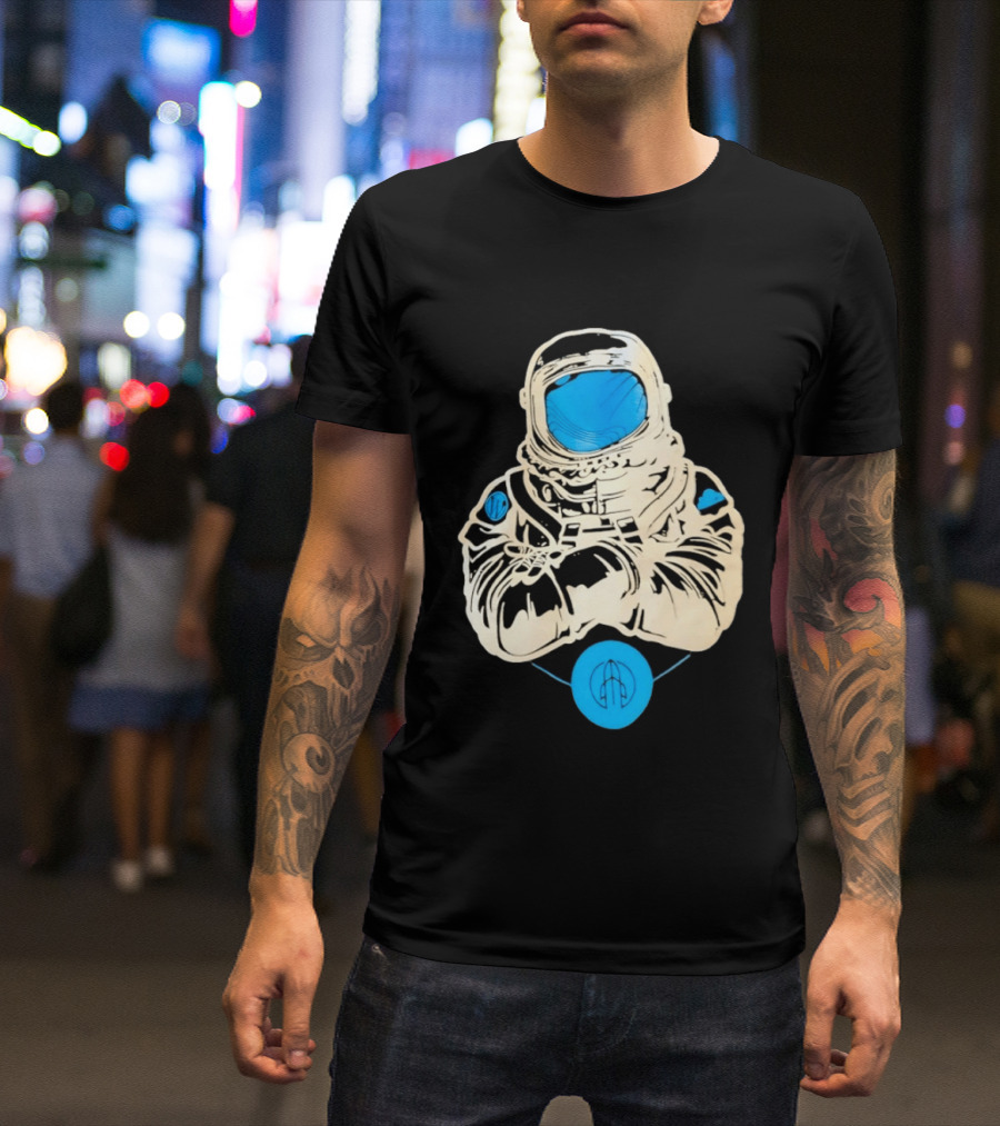 WordPress Astronaut Space Explorer Developer Iconic Space Suit Drawing T-Shirt