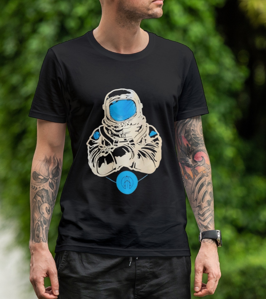 WordPress Astronaut Space Explorer Developer Iconic Space Suit Drawing T-Shirt