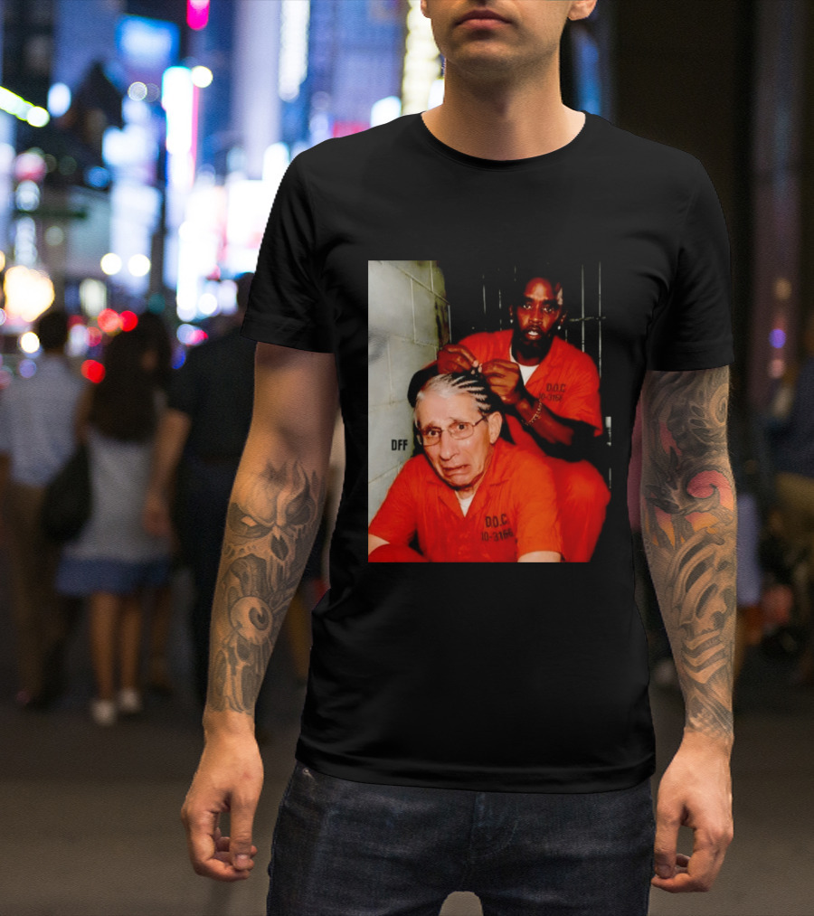 Sean Diddy Combs Braiding Anthony Fauci Hair D.O.C Meme T-Shirt