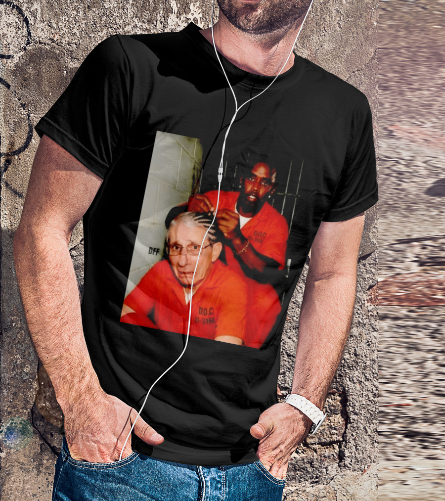 Sean Diddy Combs Braiding Anthony Fauci Hair D.O.C Meme T-Shirt