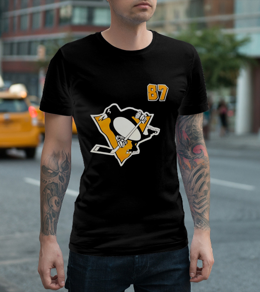Sidney Crosby 87 Pittsburgh Penguins NHL Player T-Shirt