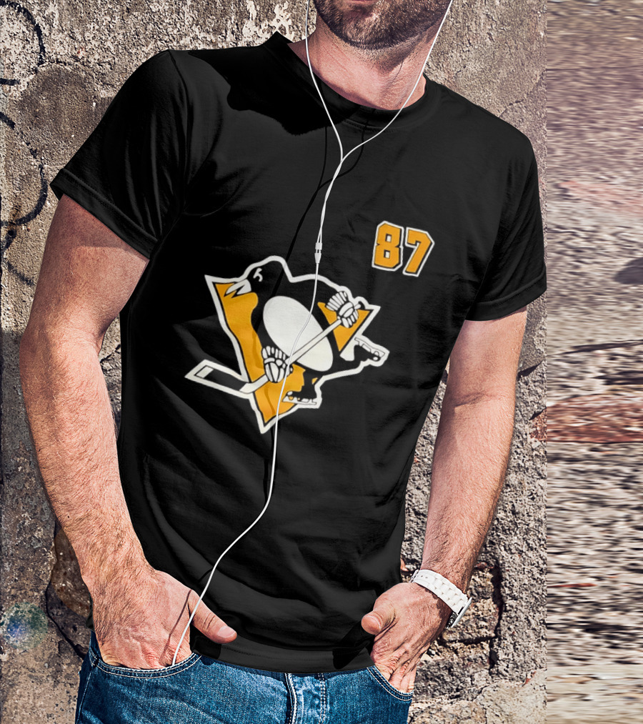 Sidney Crosby 87 Pittsburgh Penguins NHL Player T-Shirt