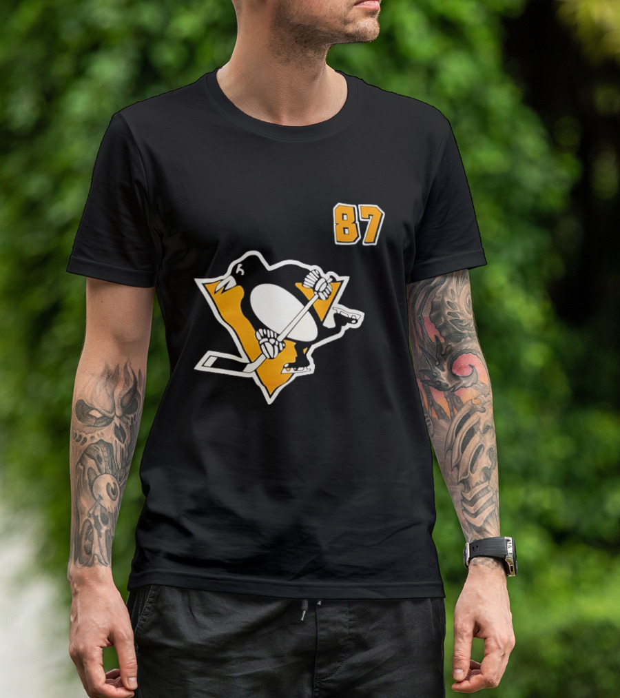 Sidney Crosby 87 Pittsburgh Penguins NHL Player T-Shirt