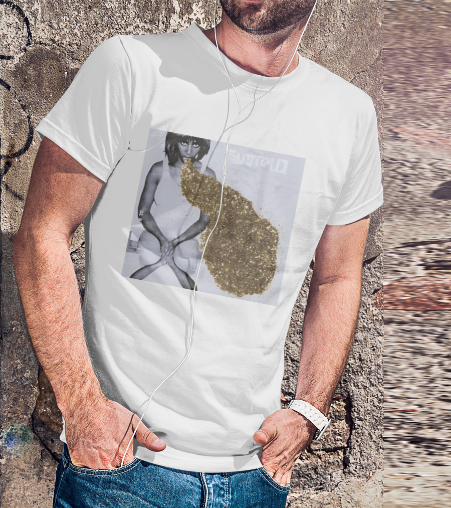 Santigold Gold Glitter Album Cover T-Shirt