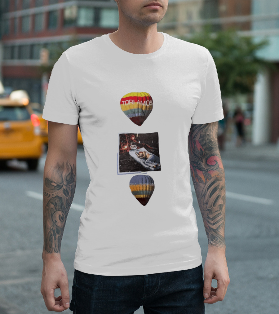 Tori Amos Dew Drop Inn 90s Music Alternative Rock Hot Air Balloon Album T-Shirt