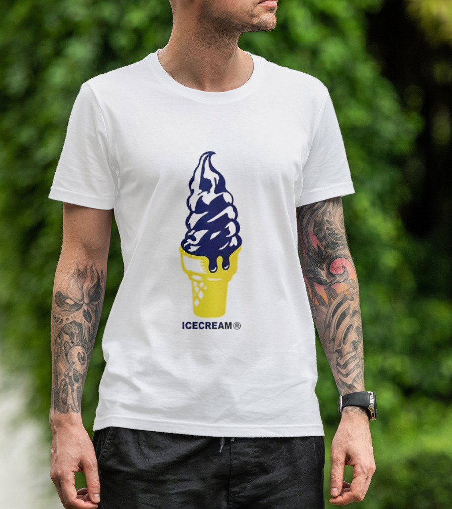 Trevor Goosby Icecream Soft Serve Brand Yellow Cone T-Shirt