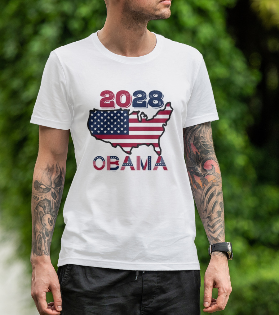 Barack Obama 2028 For President Election T-Shirt
