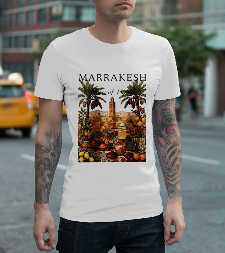 Marrakesh Oasis Of Light Noise Spices And Good Vibes T-Shirt