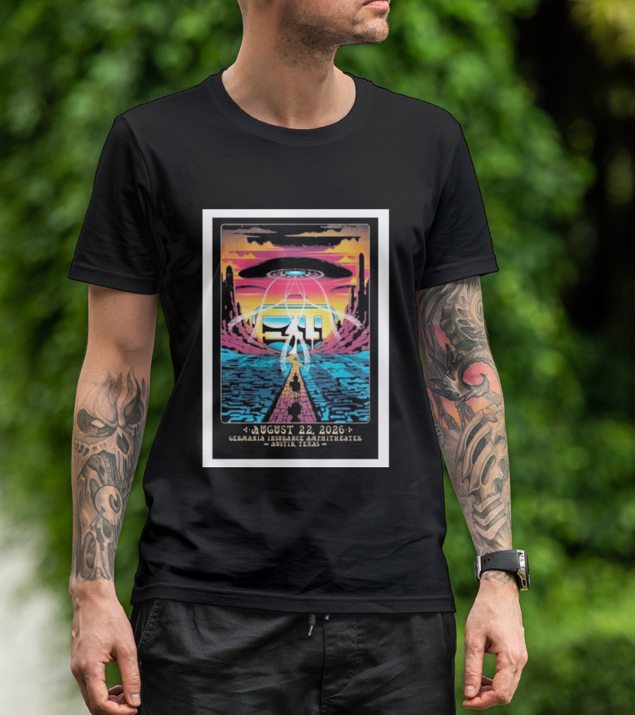 311 Band Live At Germania Insurance Amphitheater Austin Texas August 22 2026 Event T-Shirt