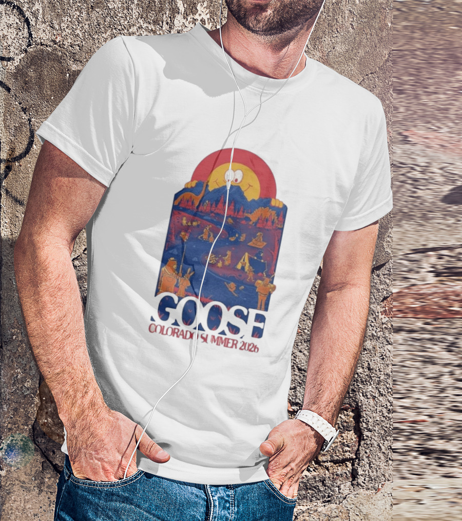 Goose Colorado Summer 2026 Illustrated Camping Adventure T-Shirt