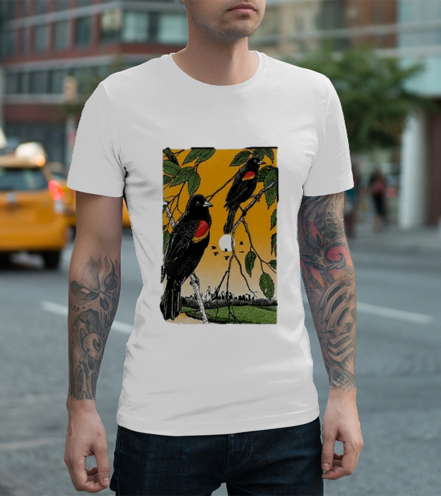 Gregory Alan Isakov Philadelphia August 21 2026 Red Winged Blackbirds City Skyline T-Shirt