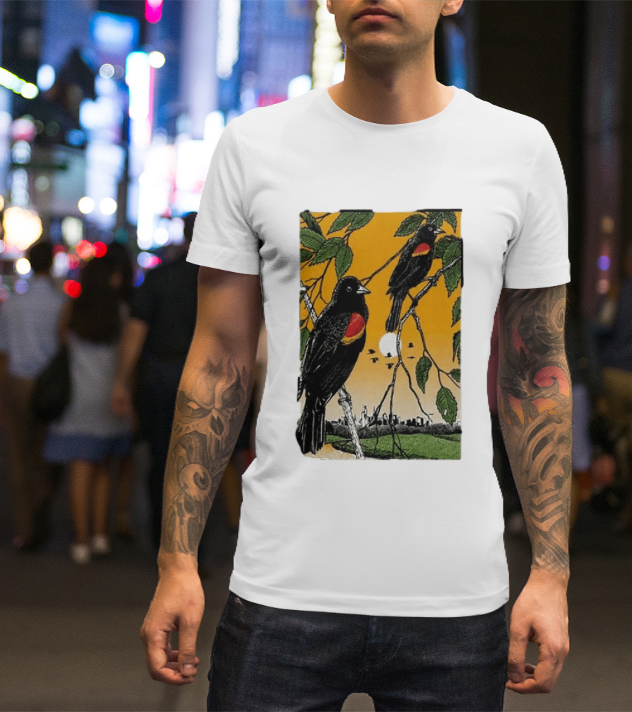 Gregory Alan Isakov Philadelphia August 21 2026 Red Winged Blackbirds City Skyline T-Shirt