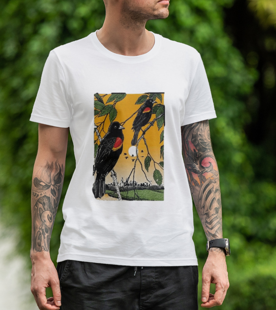Gregory Alan Isakov Philadelphia August 21 2026 Red Winged Blackbirds City Skyline T-Shirt
