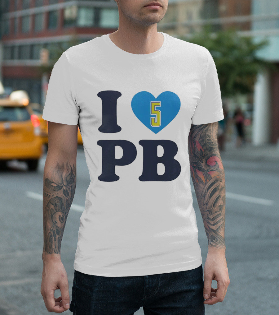 I Love Heart 5 PB Sports T-Shirt