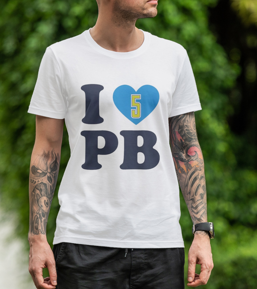 I Love Heart 5 PB Sports T-Shirt