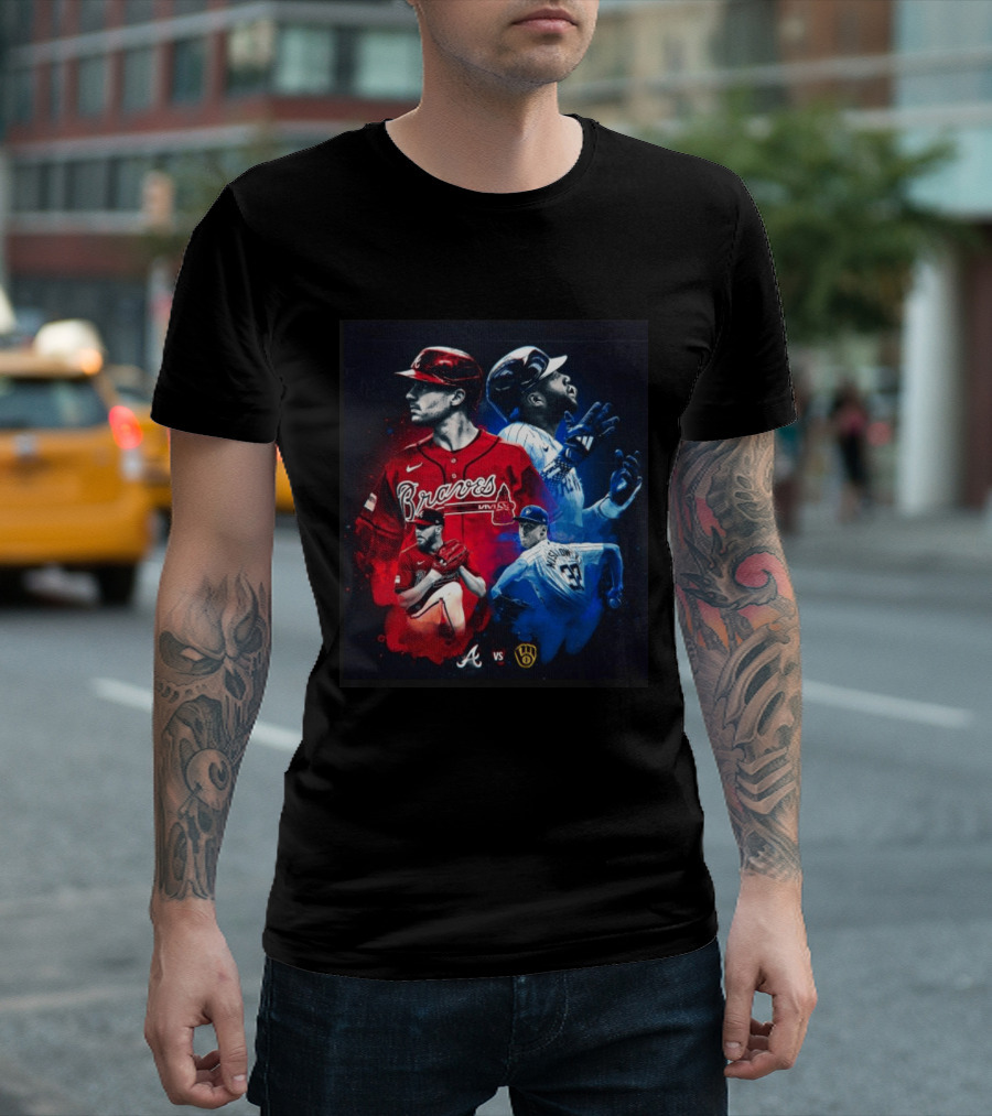 Braves Vs Brewers Showdown Chris Sale Jacob Misiorowski Pitching Duel In Milwaukee T-Shirt