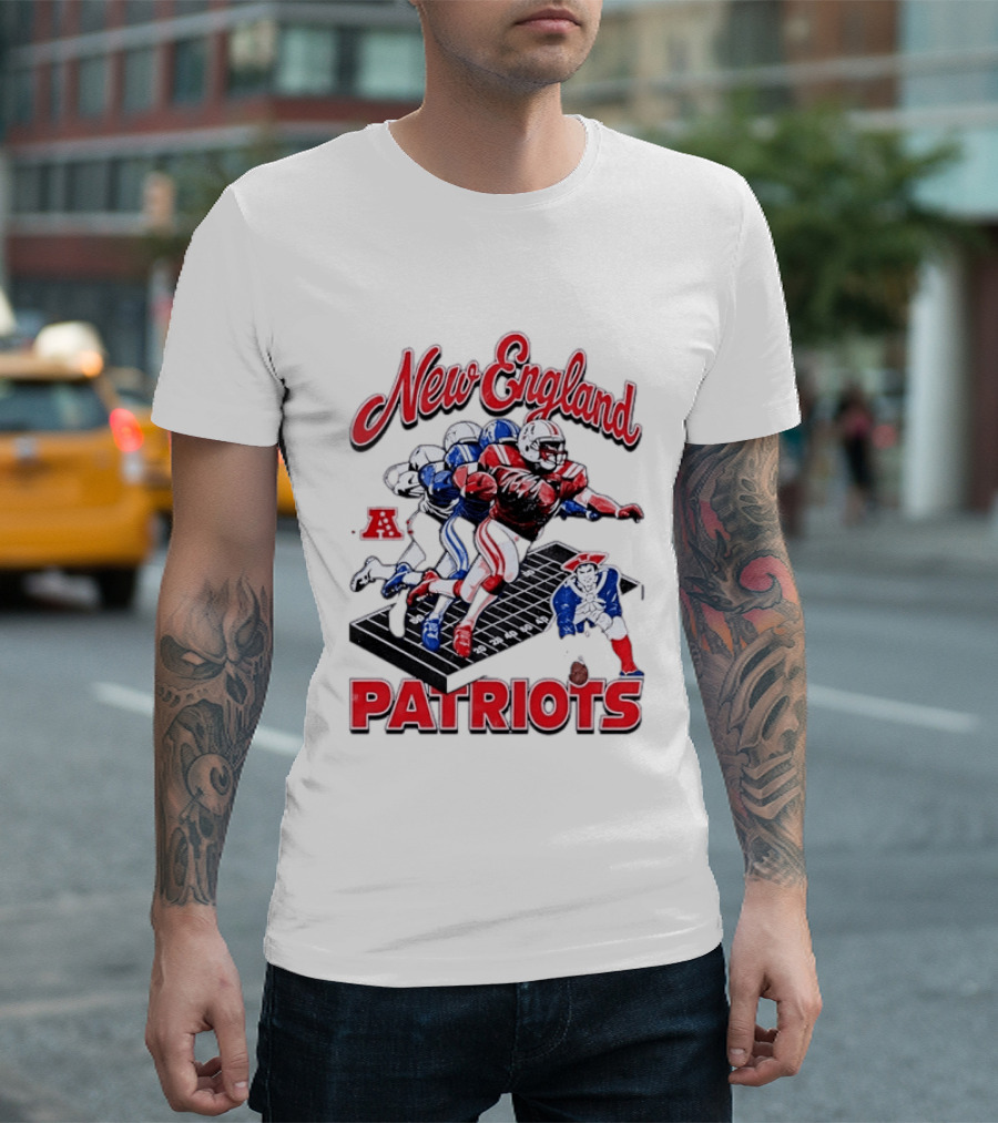 New England Patriots Football Player Action AFC T-Shirt