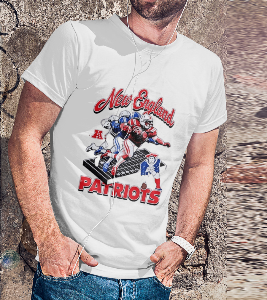 New England Patriots Football Player Action AFC T-Shirt