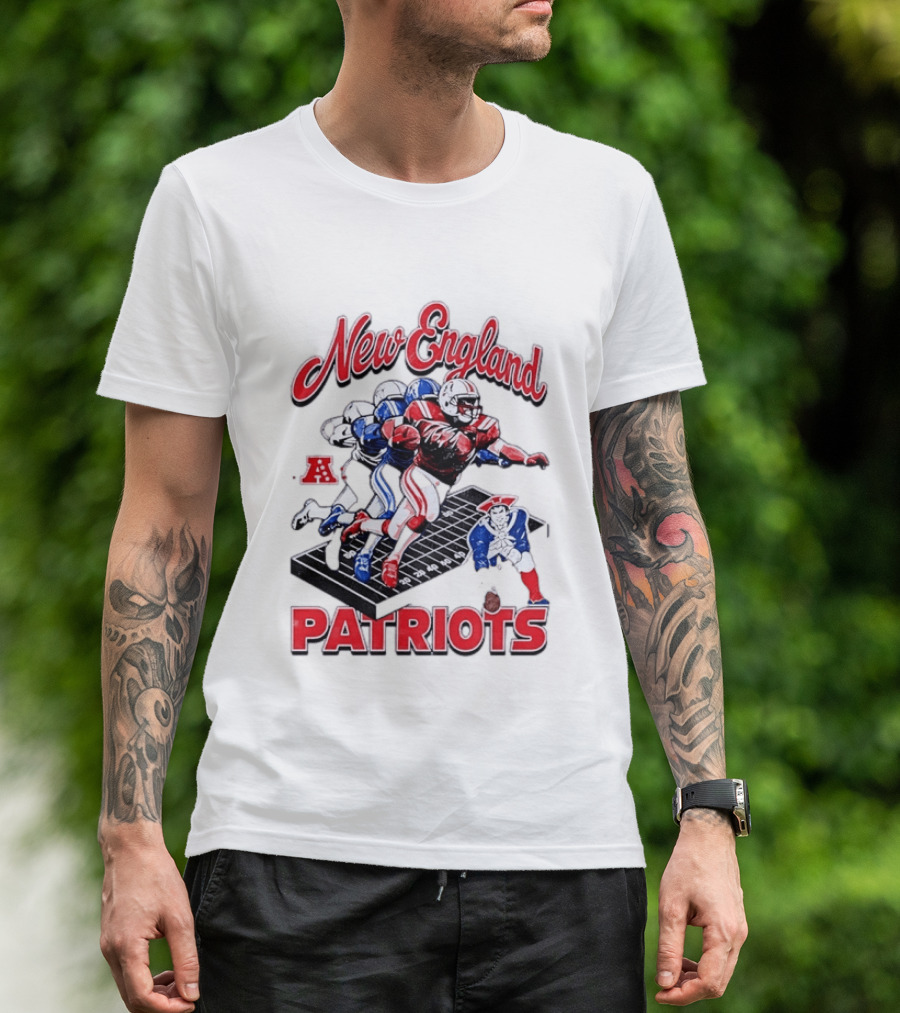 New England Patriots Football Player Action AFC T-Shirt