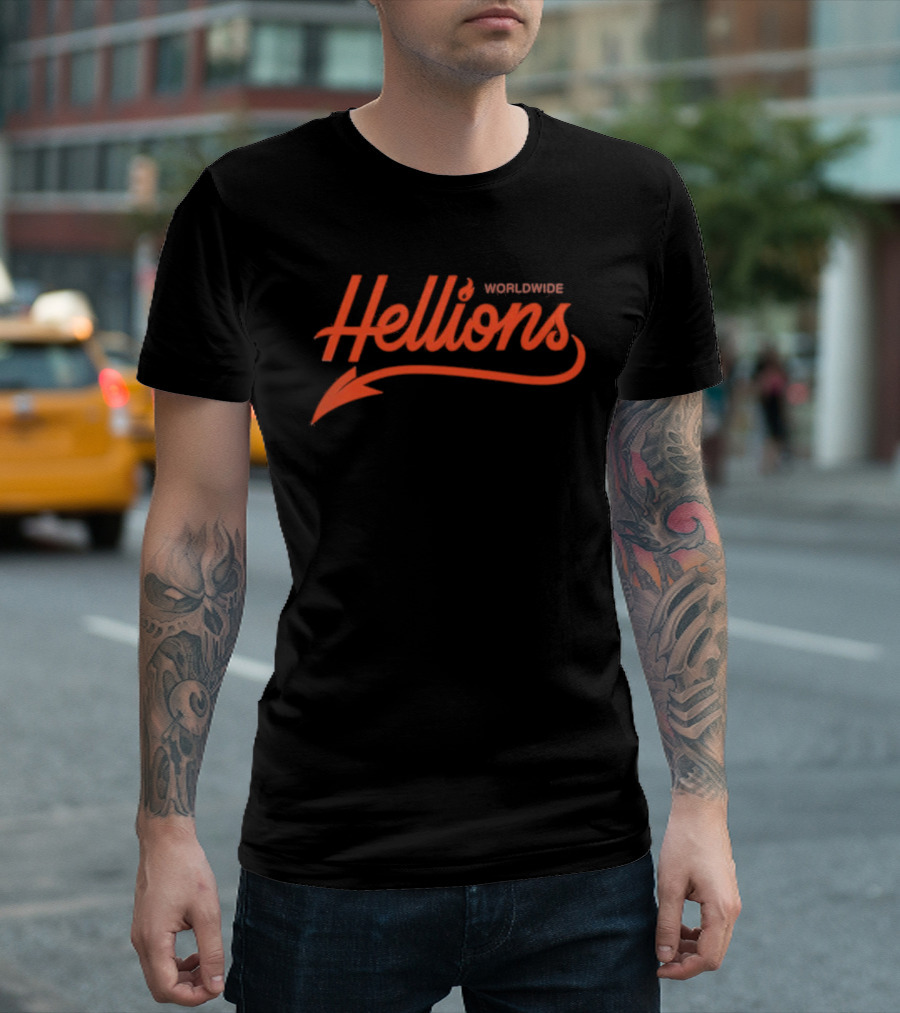 Hellions Worldwide Arrow Script T-Shirt