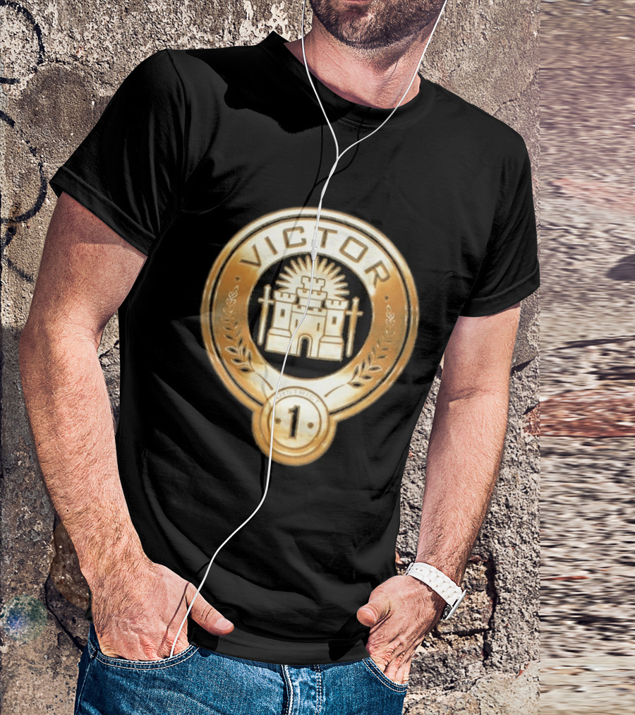 The Hunger Games Victor Emblem District 1 Badge With Castle And Swords T-Shirt