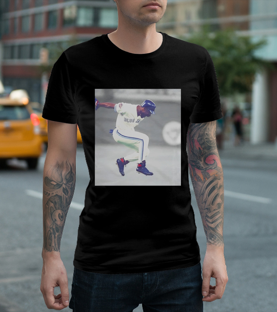 Joe Carter Toronto Blue Jays Baseball Jump Celebration T-Shirt