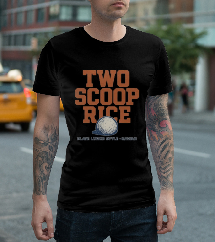 Kahana Store Two Scoop Rice Plate Lunch Style Hawaii T-Shirt