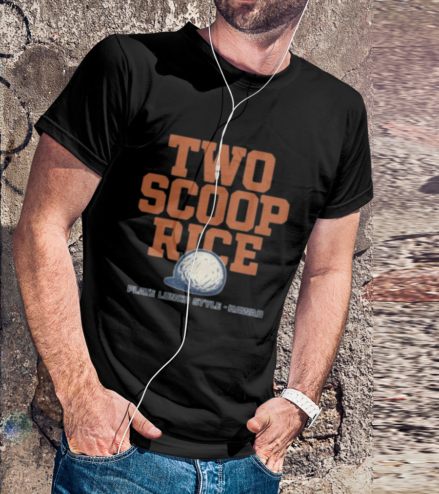 Kahana Store Two Scoop Rice Plate Lunch Style Hawaii T-Shirt