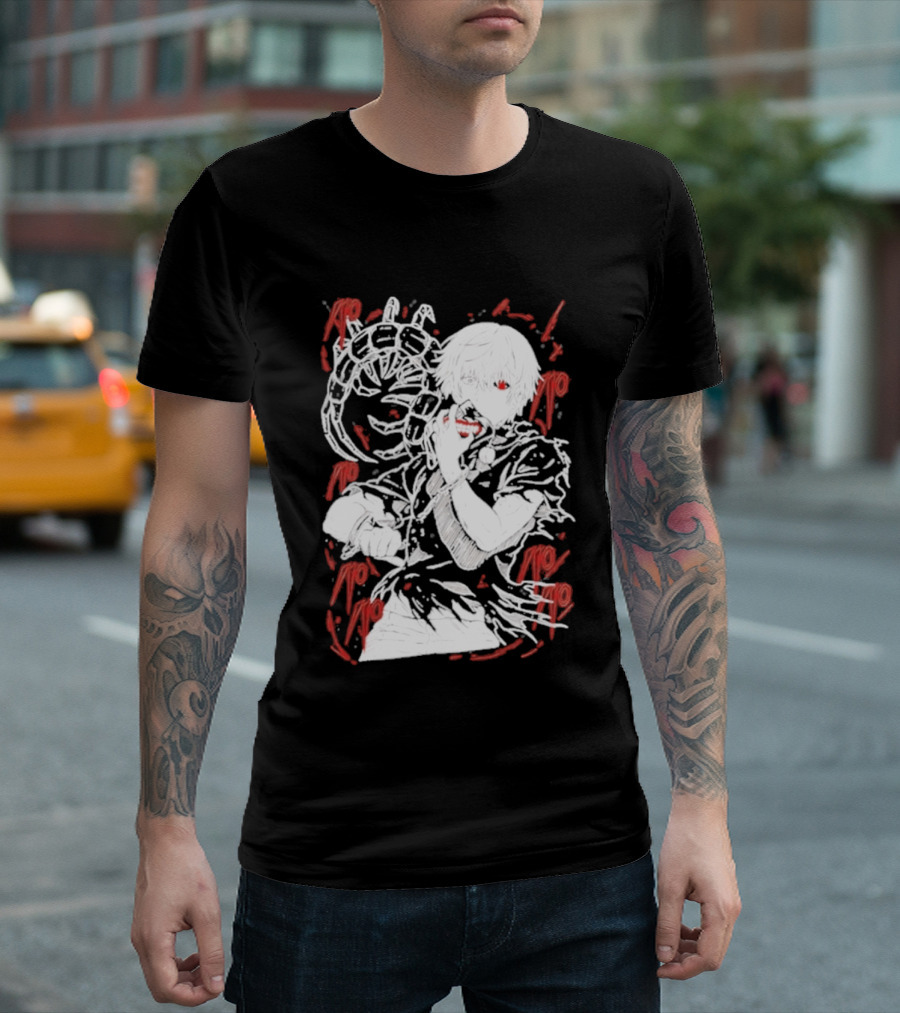 Tokyo Ghoul Kaneki Ken Red Kagune Anime Streetwear T-Shirt