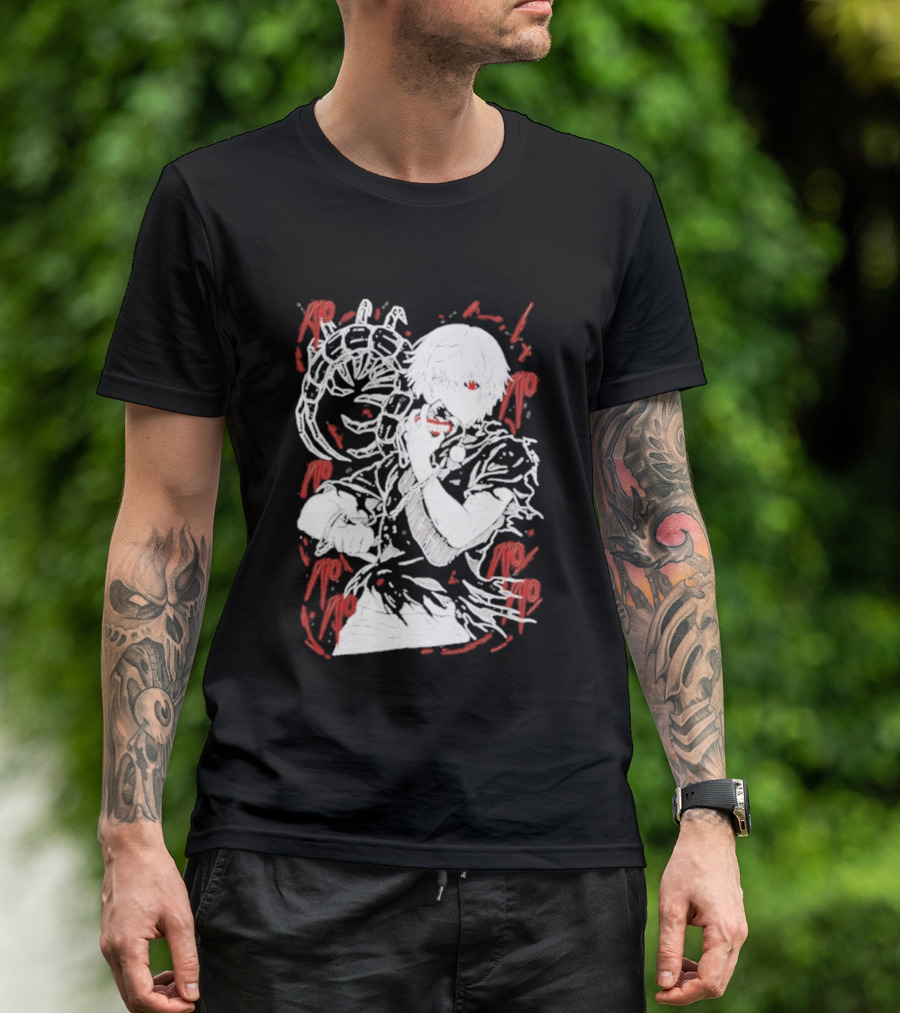 Tokyo Ghoul Kaneki Ken Red Kagune Anime Streetwear T-Shirt