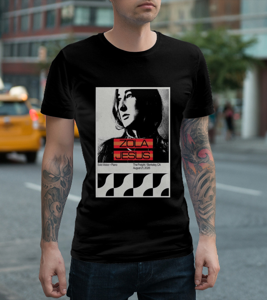 Zola Jesus Solo Voice Piano The Freight Berkeley CA August 21 2026 T-Shirt