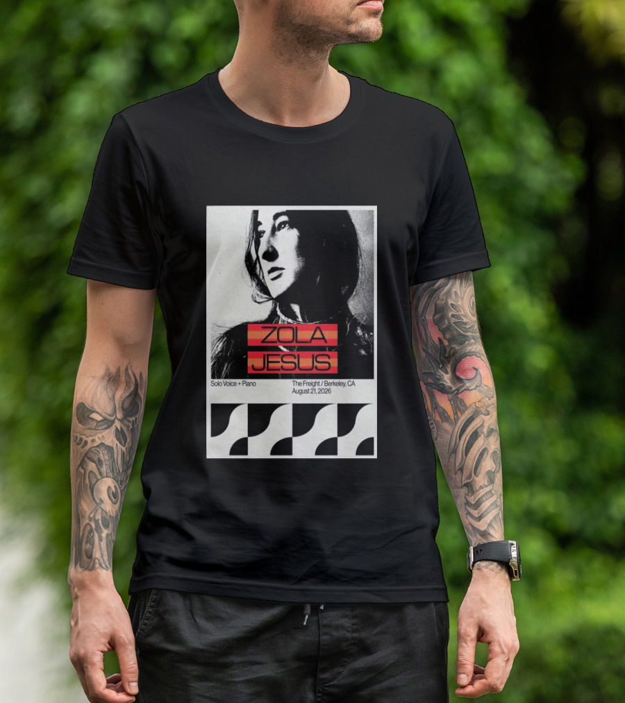 Zola Jesus Solo Voice Piano The Freight Berkeley CA August 21 2026 T-Shirt