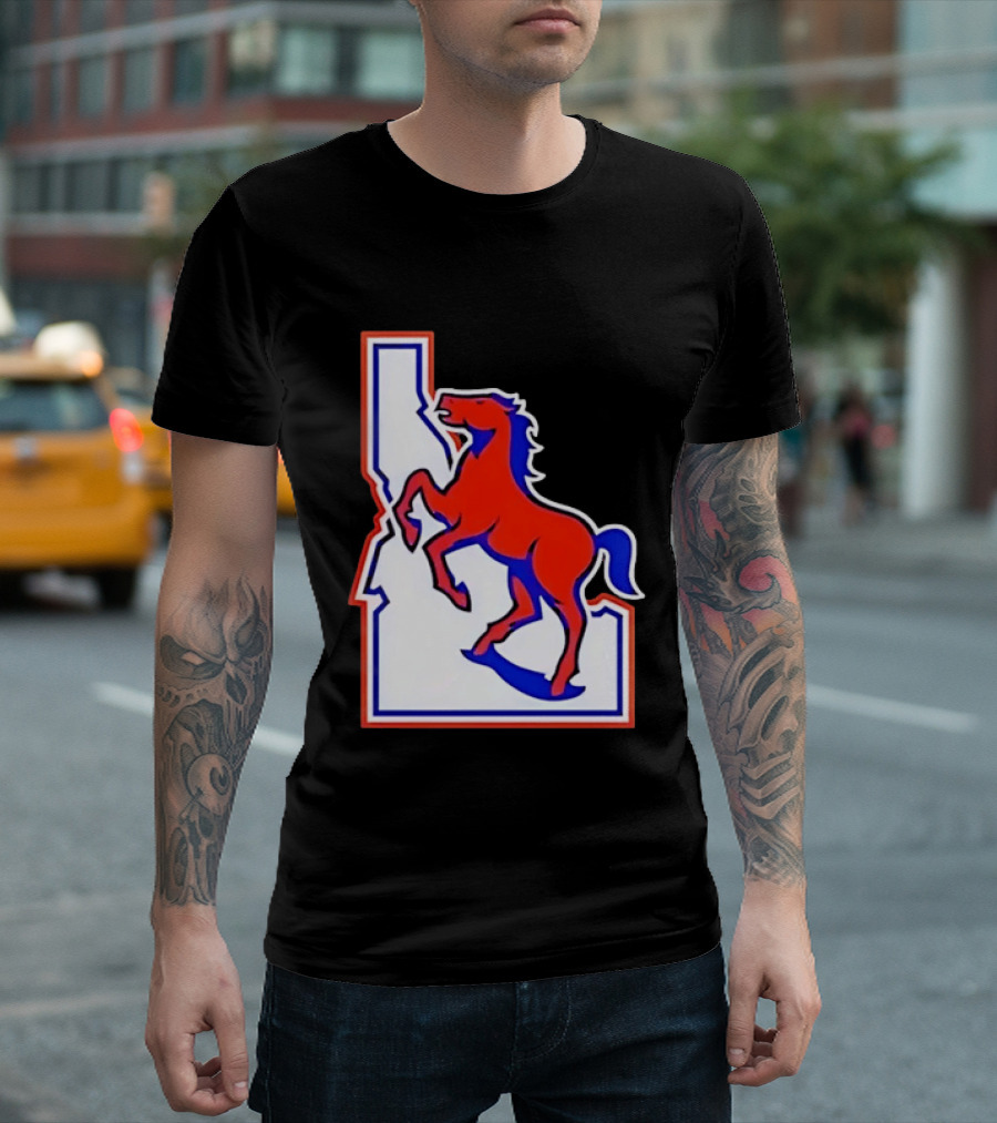 Boise State Broncos Idaho State Horse T-Shirt