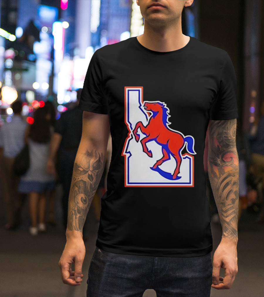 Boise State Broncos Idaho State Horse T-Shirt