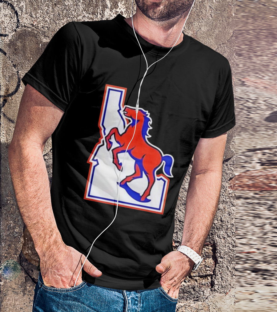 Boise State Broncos Idaho State Horse T-Shirt