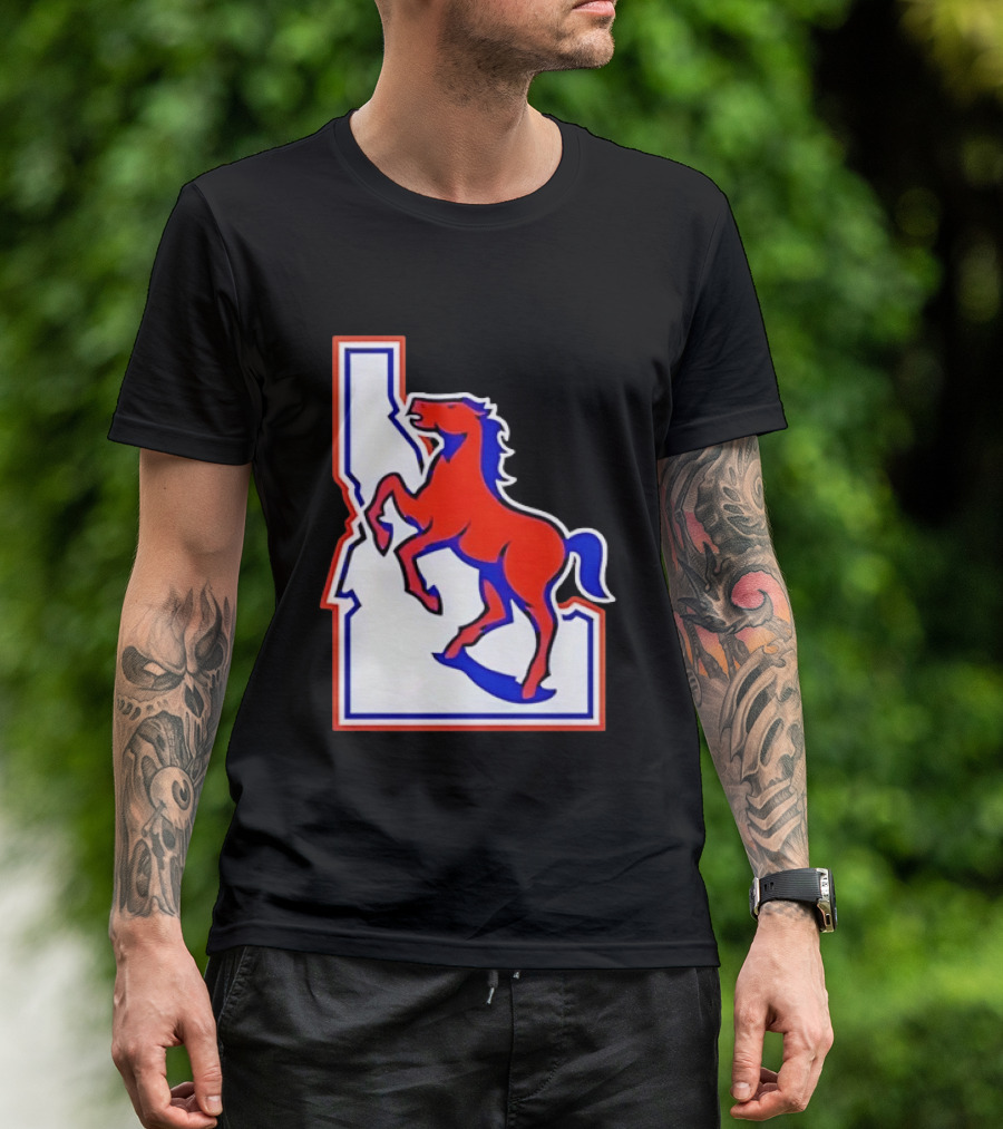 Boise State Broncos Idaho State Horse T-Shirt
