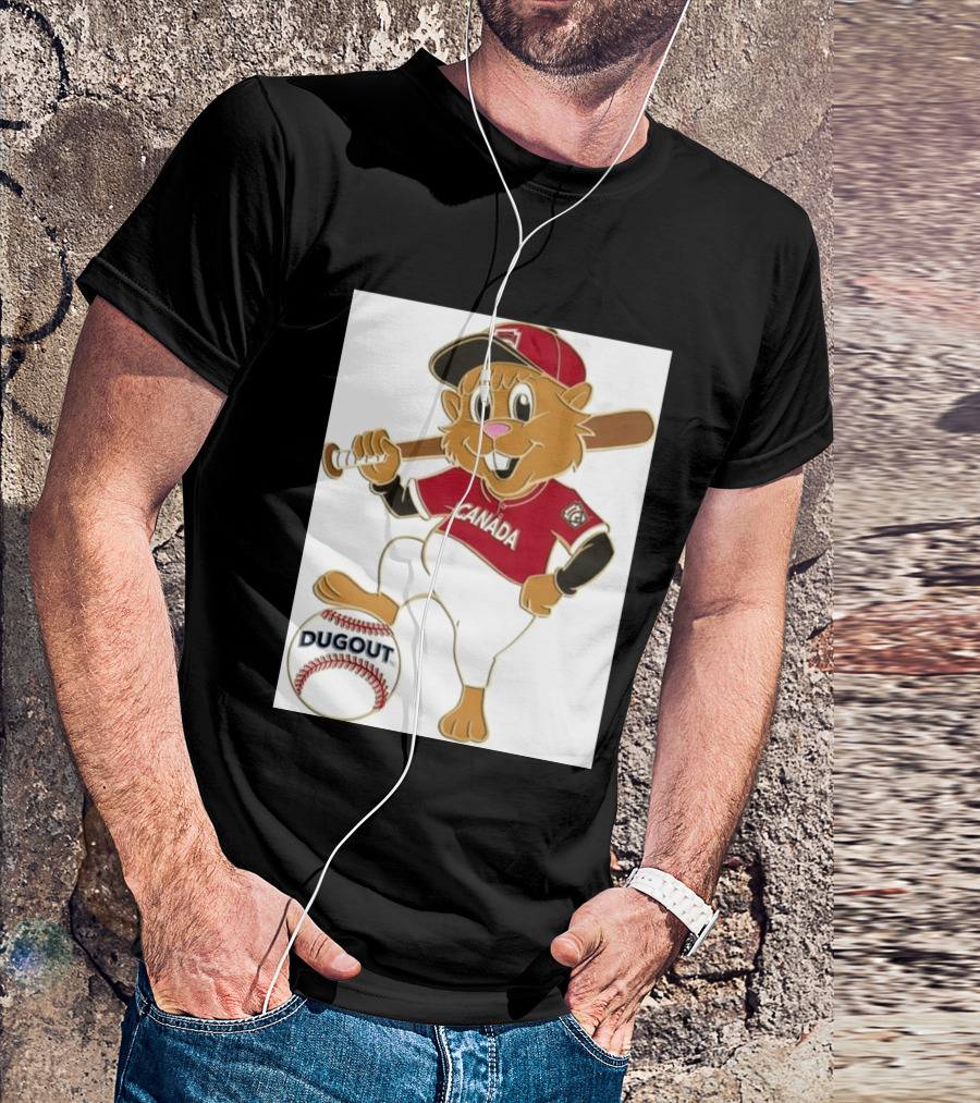 Canada Little League Beaver Baseball Dugout Pin T-Shirt