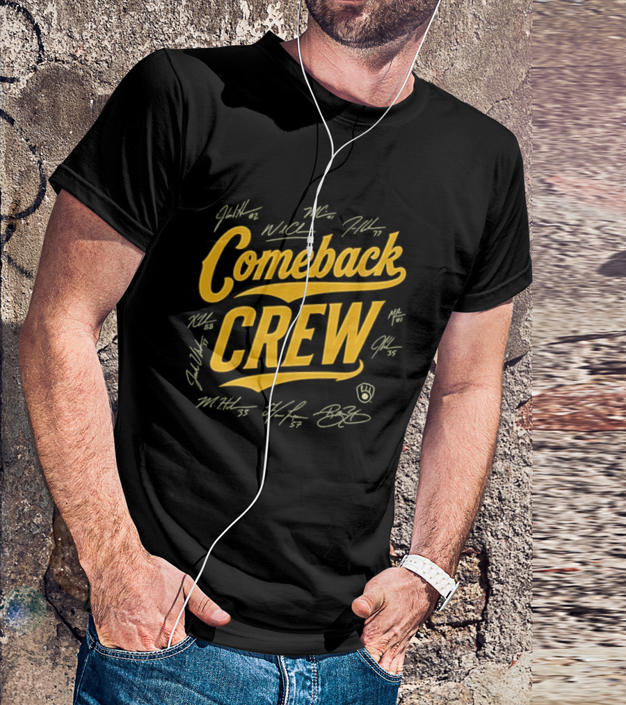 Milwaukee Brewers Comeback Crew Autographed Edition T-Shirt