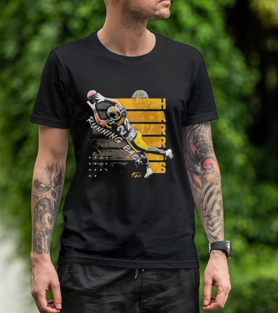 Najee Harris 22 Pittsburgh Running Back Steelers Football T-Shirt