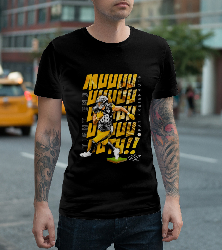 Pat Freiermuth Pittsburgh Steelers Muuuuuuth Tight End T-Shirt