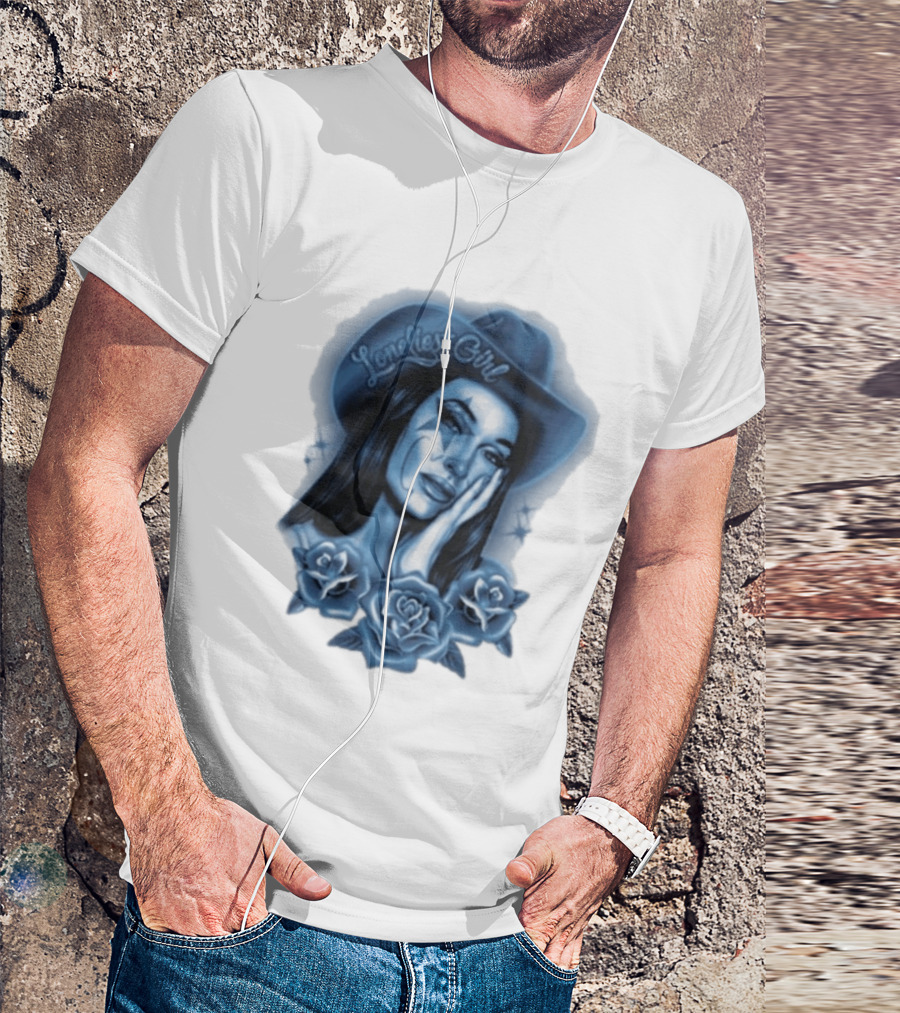 Kacey Musgraves Middle Of Nowhere Tour 2026 Loneliest Girl Airbrush Roses Blue Hat T-Shirt