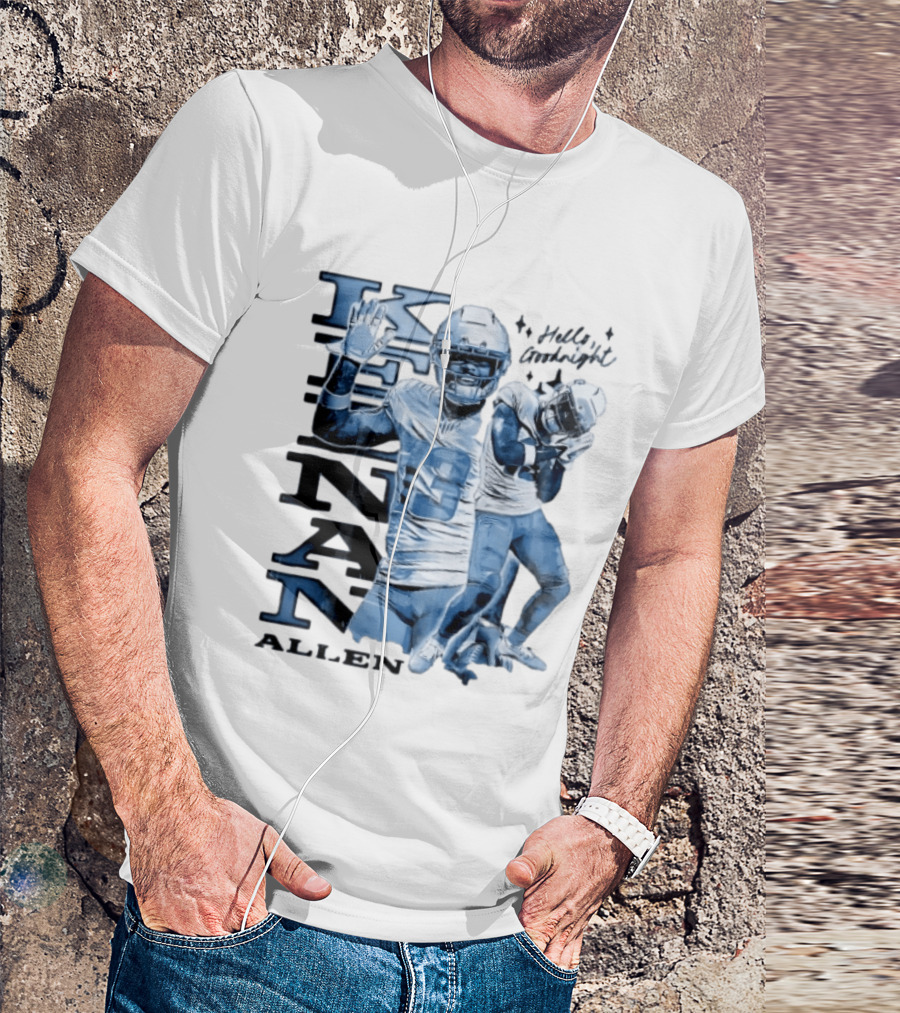 Los Angeles Chargers Keenan Allen Hello Goodnight Waving Sleeping Pose T-Shirt