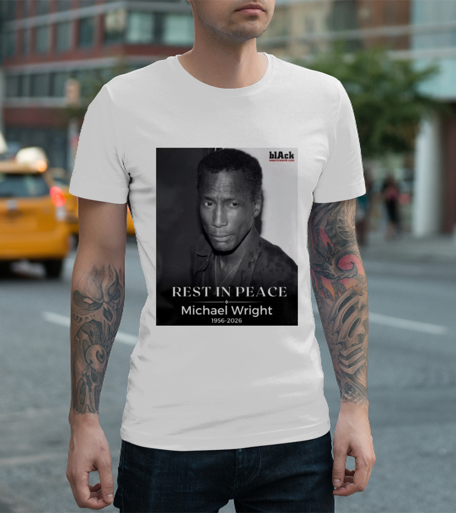 Rest In Peace Michael Wright 1956 2026 Black America Web T-Shirt