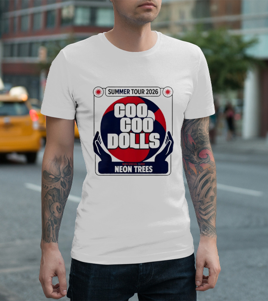 Coo Coo Dolls Summer Tour 2026 Featuring Neon Trees Concert Event T-Shirt