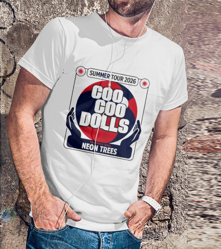 Coo Coo Dolls Summer Tour 2026 Featuring Neon Trees Concert Event T-Shirt
