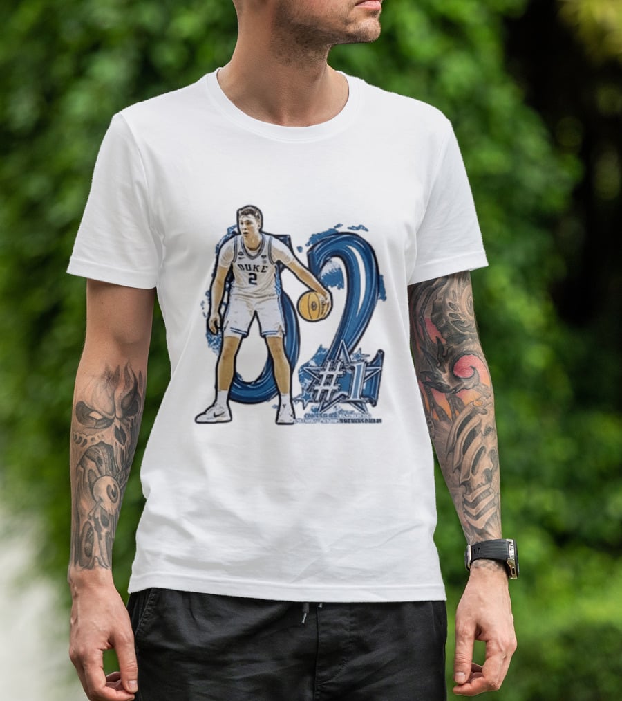 Duke Basketball Cooper Flagg Draft Number One Dallas Mavericks T-Shirt
