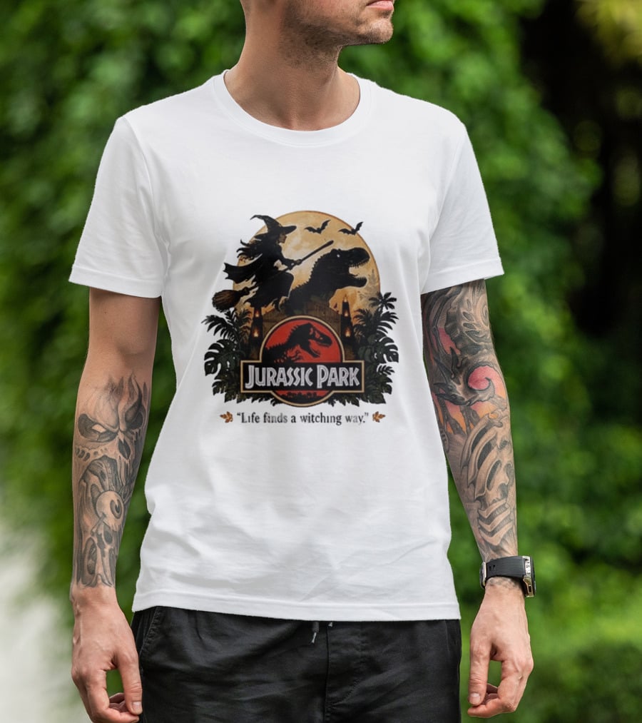 Jurassic Park Life Finds A Witching Way Halloween T-Shirt